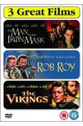 Action Collection - The Man In The Iron Mask/Rob Roy/The Vikings
