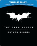 Batman Begins/The Dark Knight Limited Edition Steelbook - Triple Play (Blu-ray + DVD + Digital Copy)[Region Free]