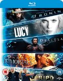Blu ray 5-Movie Starter Pack: Lucy/Dracula Untold/47 Ronin/Immortals/R.I.P.D [Blu-ray] [2015] [Region Free]