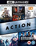 The Action Collection (4K UHD+BD+UV)
(The Huntsman Winters War / Warcraft The Beginning / Lucy / Everest / Battleship ) [Blu-ray] [2017]