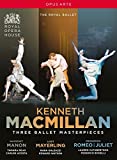 Kenneth MacMillan - Three Ballet Masterpieces [Tamara Rojo; Carlos Acosta; Edward Watson; Royal Opera House; Martin Yates; Barry Wordsworth] [Opus Arte: OA1246BD] [DVD] [2017]