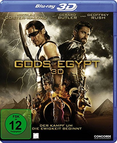 GODS OF EGYPT (3D & 2D BLU-RAY [2016] [Region A & B & C]