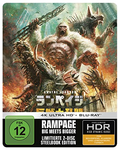 Rampage: Big Meets Bigger - 4K UHD - Steelbook [Blu-ray]
