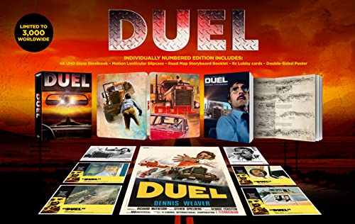 Duel Collector's Edition Steelbook [4K Ultra HD] [1971] [Blu-ray] [Region Free]