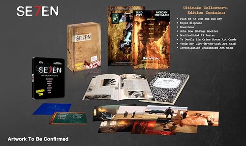 Se7en Ultimate Collector's Edition with Steelbook [4K Ultra HD] [1995] [Blu-ray] [2024] [Region Free]