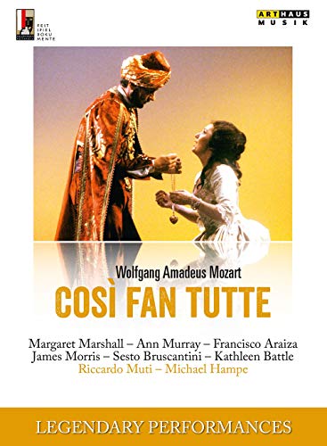 Mozart:Cosi Fan Tutti [Margaret Marshall; Ann Murray; Francisco Araiza; James Morris; Sesto Bruscantini; Kathleen Battle ] [ARTHAUS: DVD] [2015]