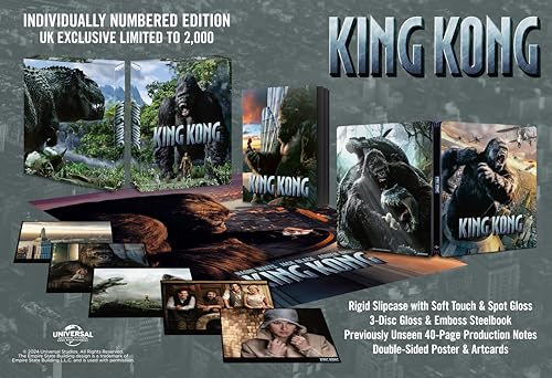 King Kong [Collector's Edition] [4K Ultra HD] [2005] [Blu-ray] [Region Free]