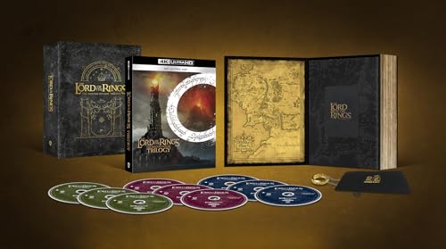The Lord of the Rings Trilogy One Ring Giftbox Special Edition [4K Ultra HD] [2001], [2002], 2003] [Blu-ray]