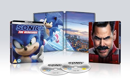 Sonic The Hedgehog UHD BD SteelBook [Blu-ray] [Region A & B & C]