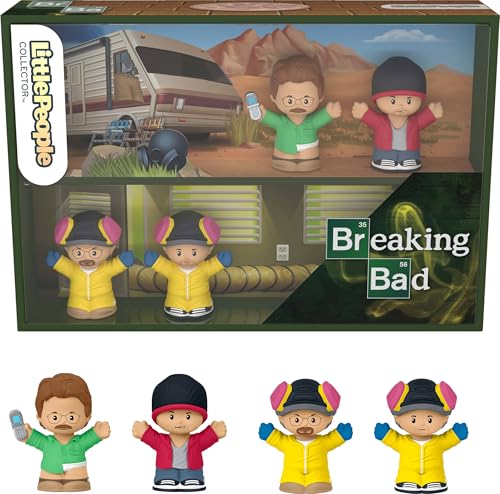 Little People Collector Breaking Bad TV Show Special Edition Figure Set in Display Gift Box for Adults & Fans