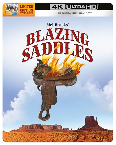 Blazing Saddles Steelbook [4K Ultra HD] [1974] [Blu-ray] [Region Free]
