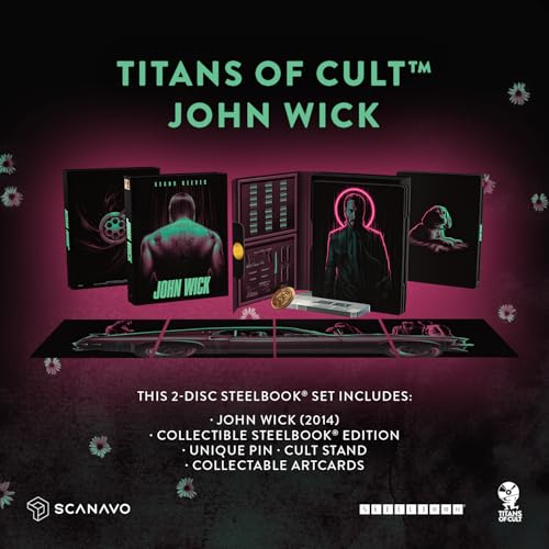 John Wick 10th Anniversary Titans of Cult [4K Ultra HD] [2014] [Blu-ray] [Region Free]