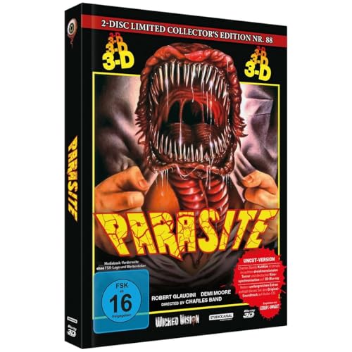Parasite - Killer Parasit 3D (2-Disc Limited Collectors Edition Nr. 88) - Mediabook - Cover E - Limited Collector's Edition auf 222 Stück (Blu-ray 3D) (+ CD-Soundtrack)